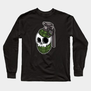 Skull Grenade Long Sleeve T-Shirt